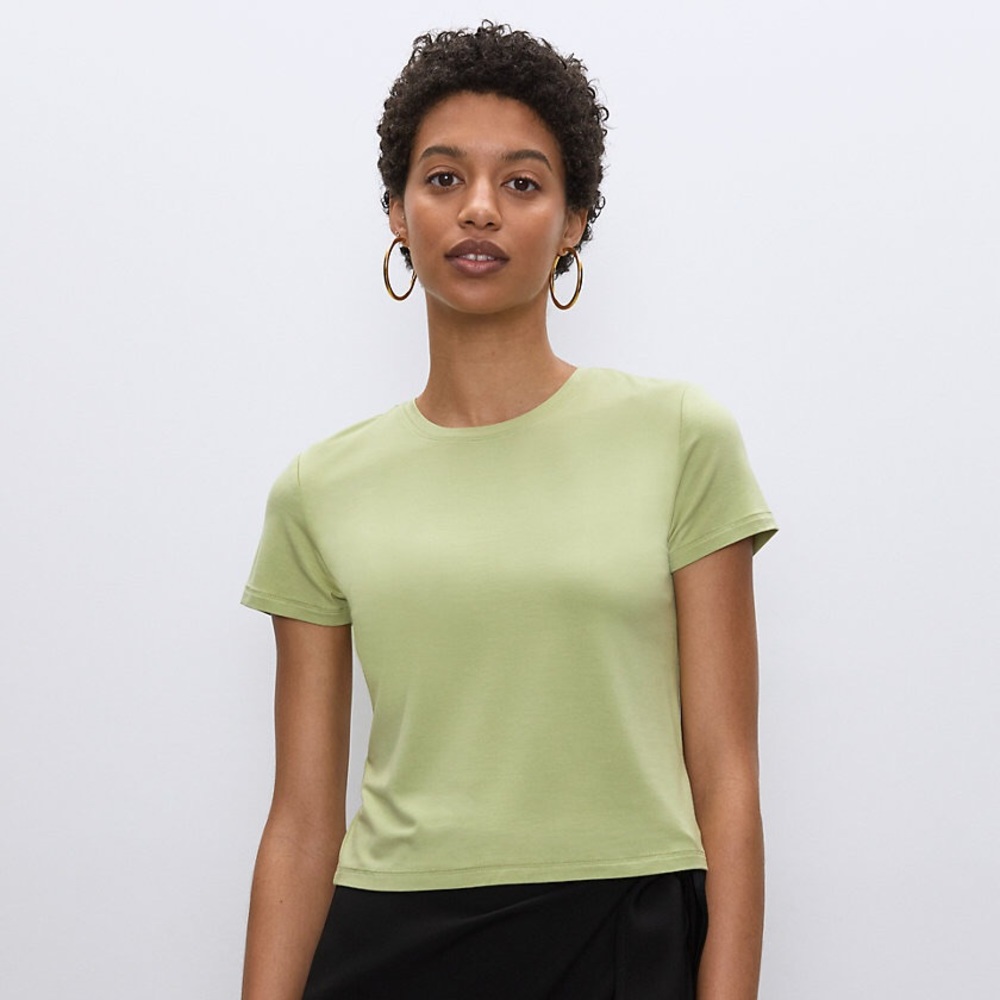 Aritzia Babaton Everyday Tee in Pistachio Green